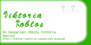 viktoria koblos business card