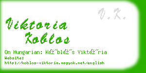 viktoria koblos business card